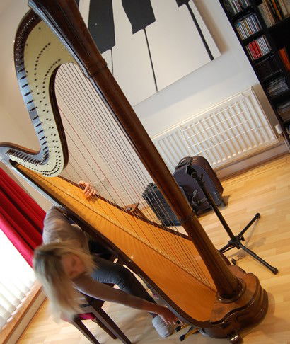 Packing up the harp