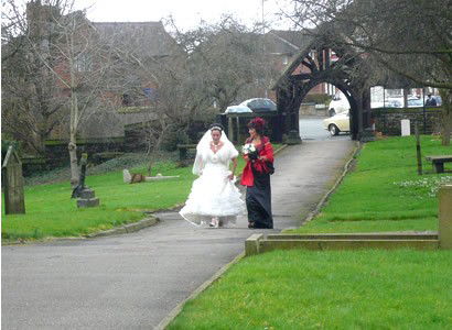Bride and mother church grounds