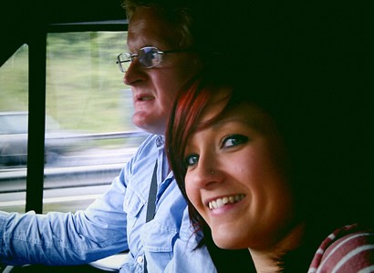 Setting off in the van