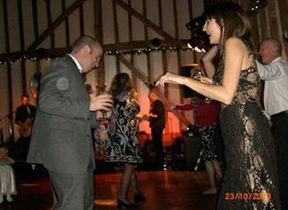 Guests dancing