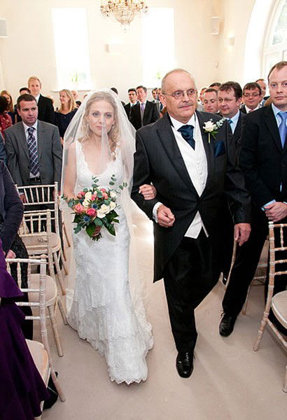 Bride and father