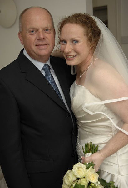 Bride with father