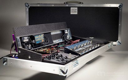 Hinged tier design custom pedalboard