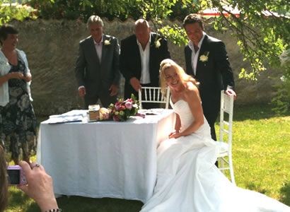 Signing the register