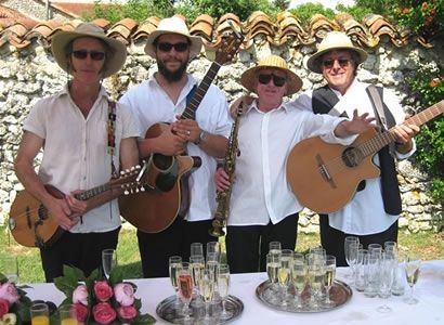 The band played during the drinks reception