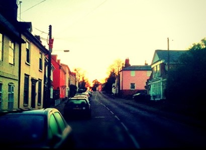 Leading home at crack of dawn