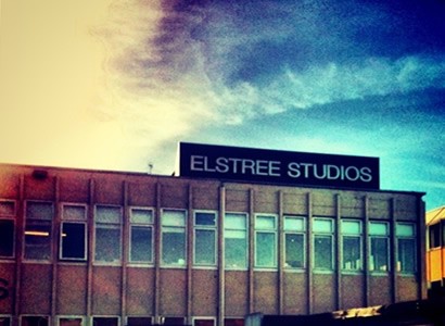 Arrival at Elstree Studios