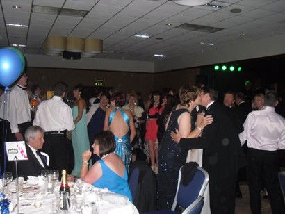 Guests dancing to the band