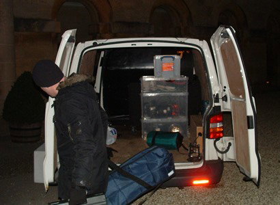 Loading the van