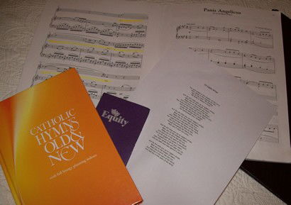 Music performed at the service