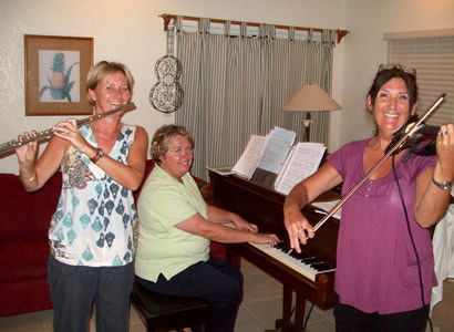 Meeting up with friends