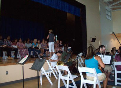 Rehearsals at Camana Bay