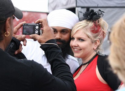 Photographs taken with audience