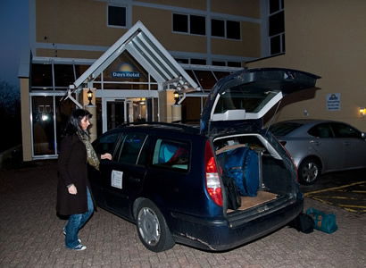 Arriving at the venue