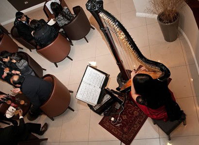 OL Harpist performance