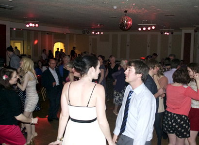 Wedding party dancing