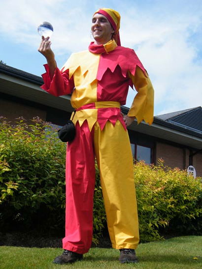 Jester performing