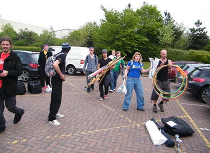 Loading the equipment