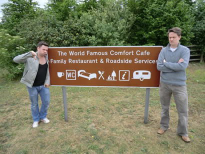 Service station stop