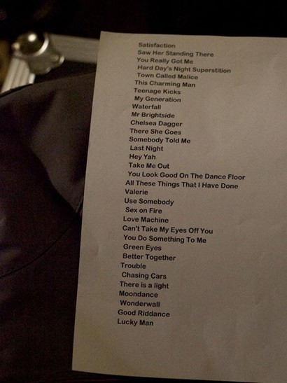 wedding bands scotland set list