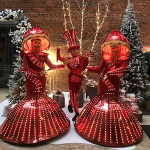 Wonderful RED LED show Dancer London