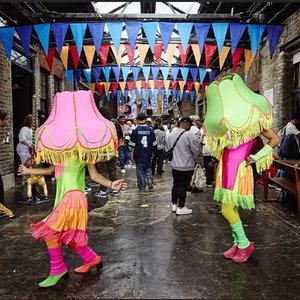 Pop Art Human Lamps Costume Character London