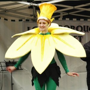Flower Stilt Walkers Street Performer Leicestershire