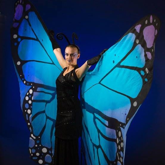 Butterfly Stilt Walkers Street Performer Leicestershire