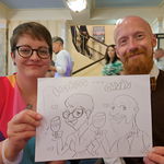 View the artist's profile Lady Ink Caricaturist Review Private Party East Lothian