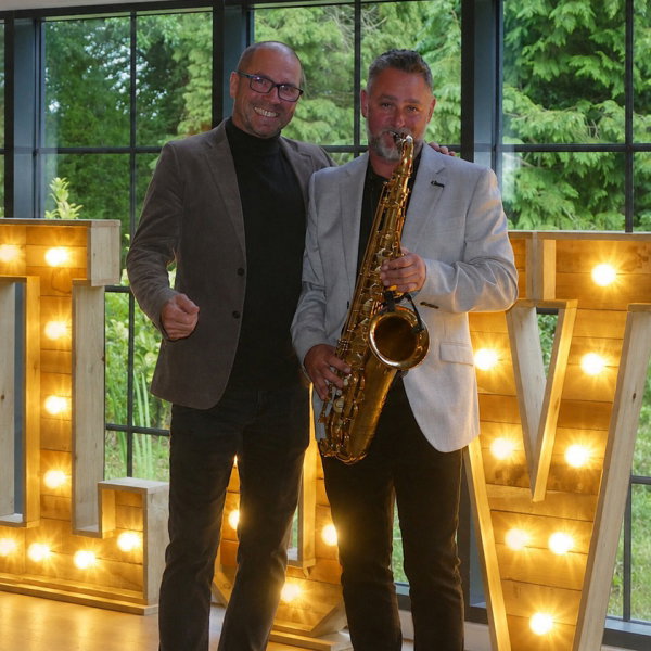 DJ Karlos Alexander and Sax Wedding DJ Review Wedding Staffordshire