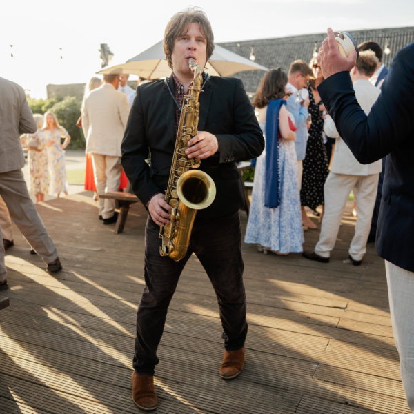 Saxophonist Dom London