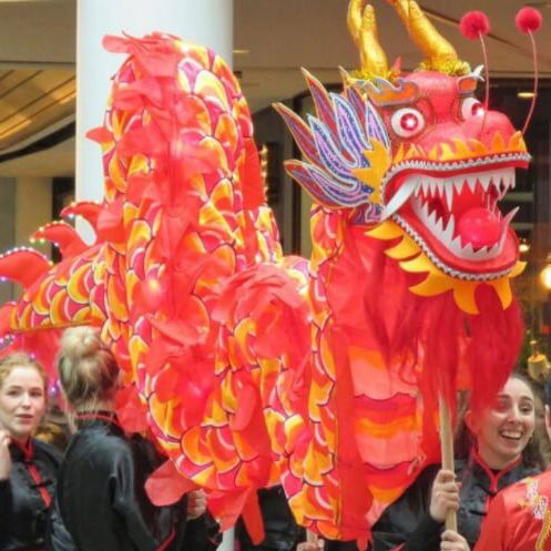 Chinese Dragon Parade Chinese New Year Lancashire