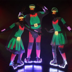 Christmas LED Hoverboards Circus Performer London