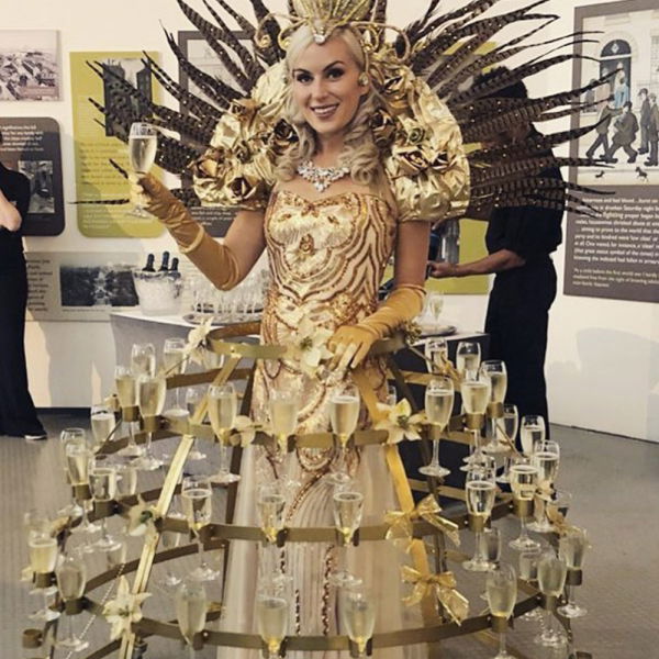 Elegant Champagne Dress