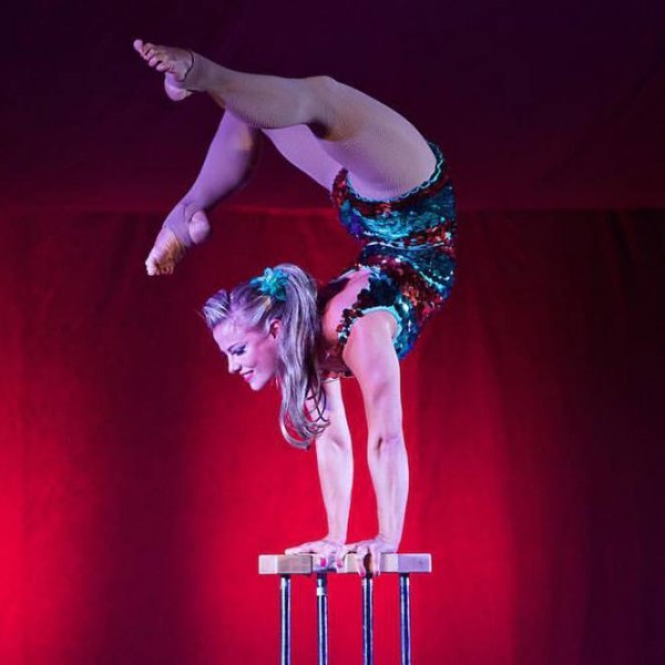 Handbalancing Zoe Circus Performer London