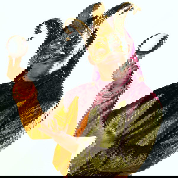 Jugglers In Jester Costume