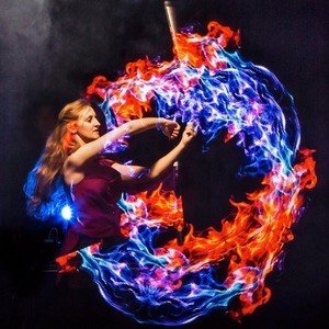 LED Glow Show Circus Performer Leicestershire