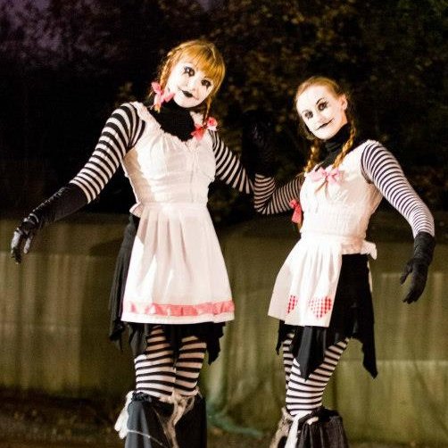 Halloween Stilt Walkers Street Performer Leicestershire