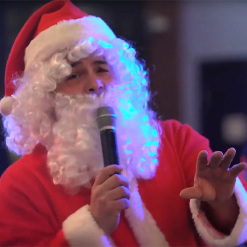 Virtual Singing Santa