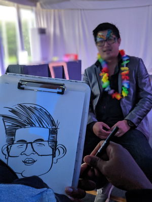 Event Draw A Crowd Caricatures Caricaturist London
