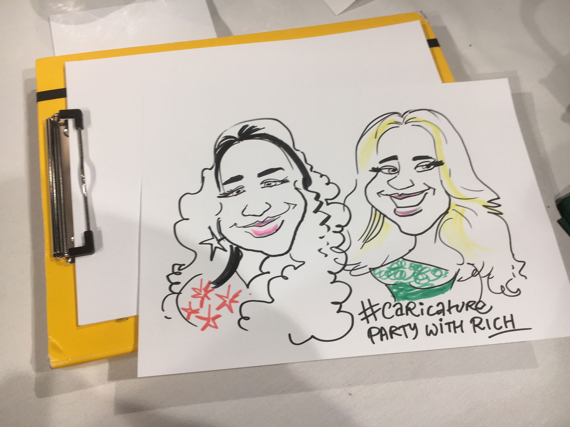 Caricature Party with Rich Caricaturist Review Corporate Event Manchester
