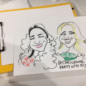 Caricature Party with Rich Caricaturist Corporate Event Manchester