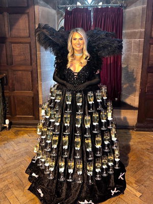 Event Champagne Dress Street Performer East Yorkshire