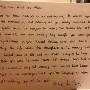 The Arcadias Function Band Wedding London