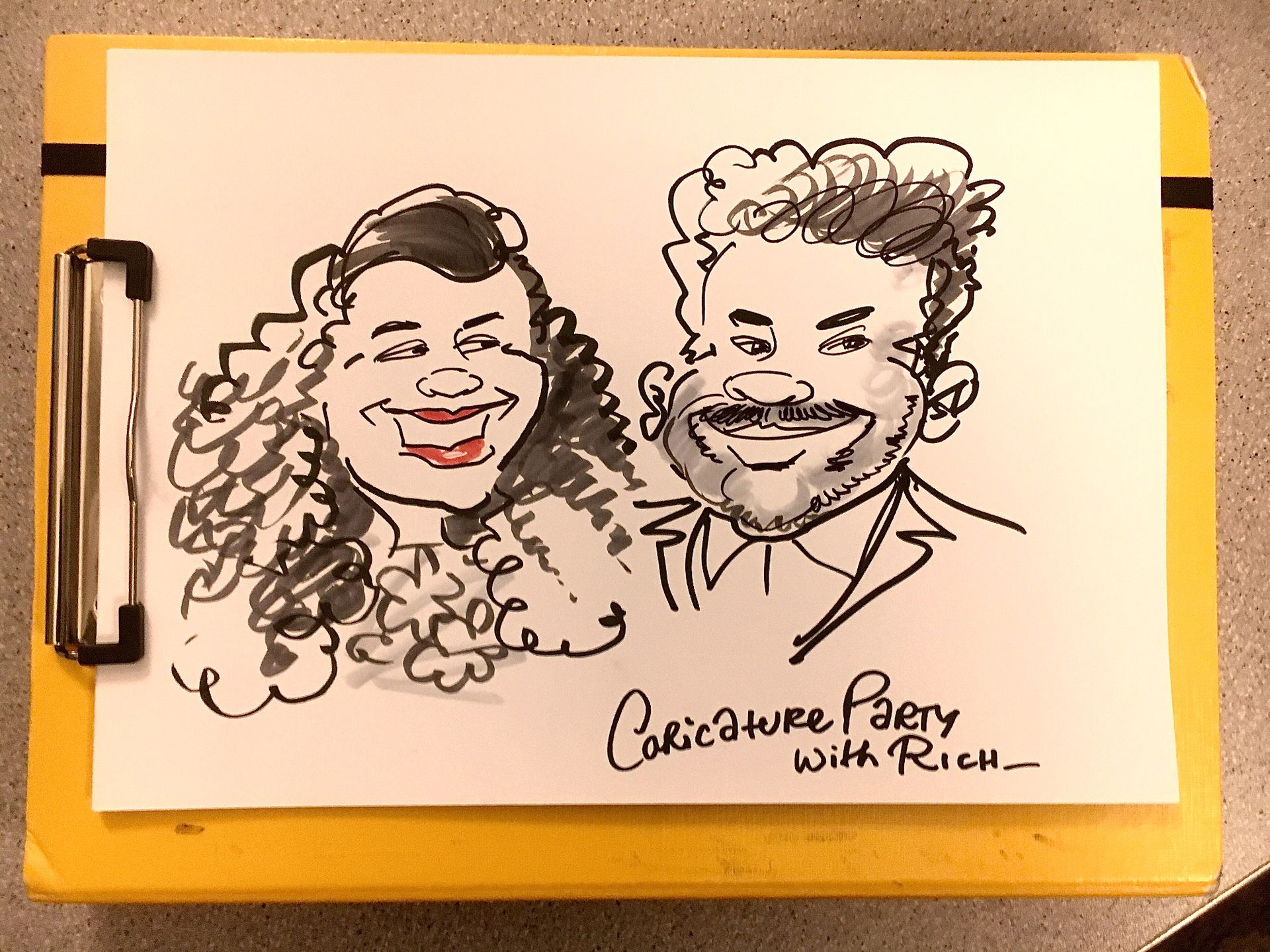 Caricature Party with Rich Caricaturist Review Corporate Event Oxfordshire