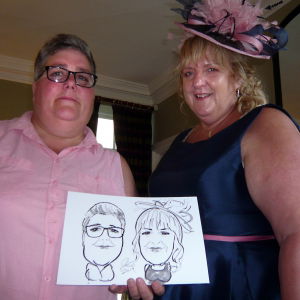 Angela W booked Ivor The Artist for their wedding in South Yorkshire Ivor The Artist Caricaturist Review Wedding South Yorkshire