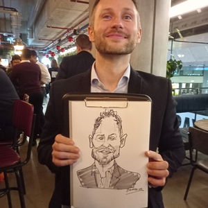 Chris Caricatures Caricaturist Corporate Event London