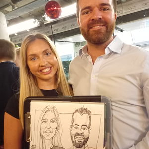 Chris Caricatures Caricaturist Corporate Event London