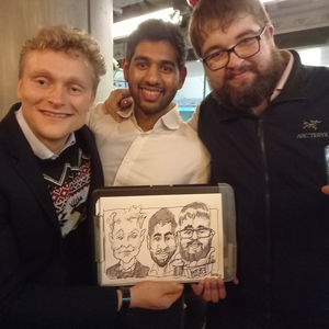 Chris Caricatures Caricaturist Corporate Event London