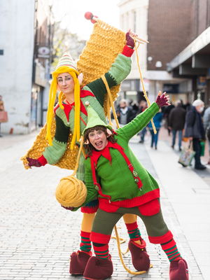 Event The Knitted Elves Christmas Walkabout Act London